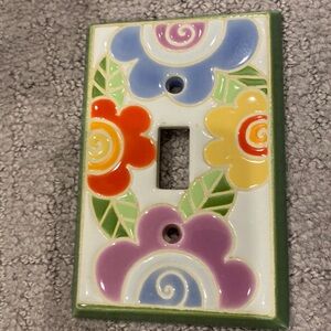 Flower light switch cover